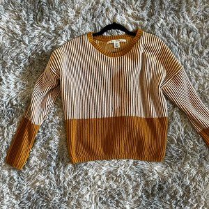 (Large) Max Studio Knitted Mustard Sweater